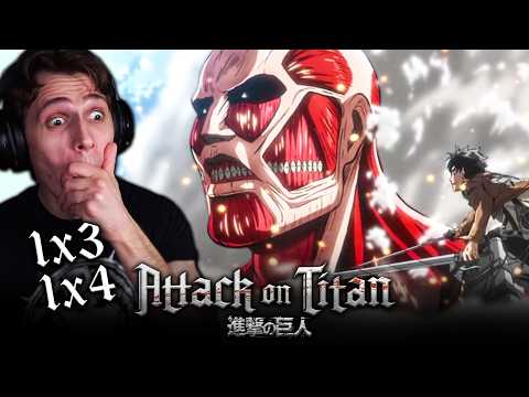 Attack on Titan 1x3 & 1x4 REACTION!! *FIRST TIME WATCHING*