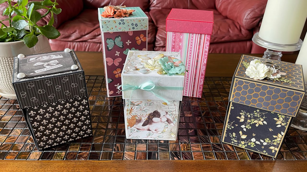 Tall Explosion Board Gift Boxes Tutorial