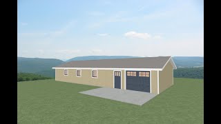 60’x24’ Garage Blueprints – Large Detached Garage Plans for Workshop or Storage 60 Detached Garage Ideas