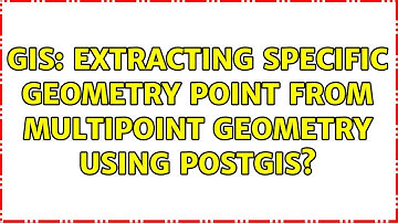 GIS: Extracting specific geometry point from MultiPoint geometry using PostGIS?