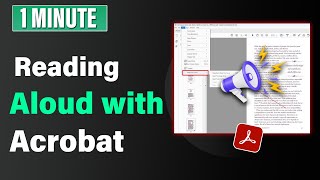 How to make the adobe acrobat reader read to you - Step-by-Step