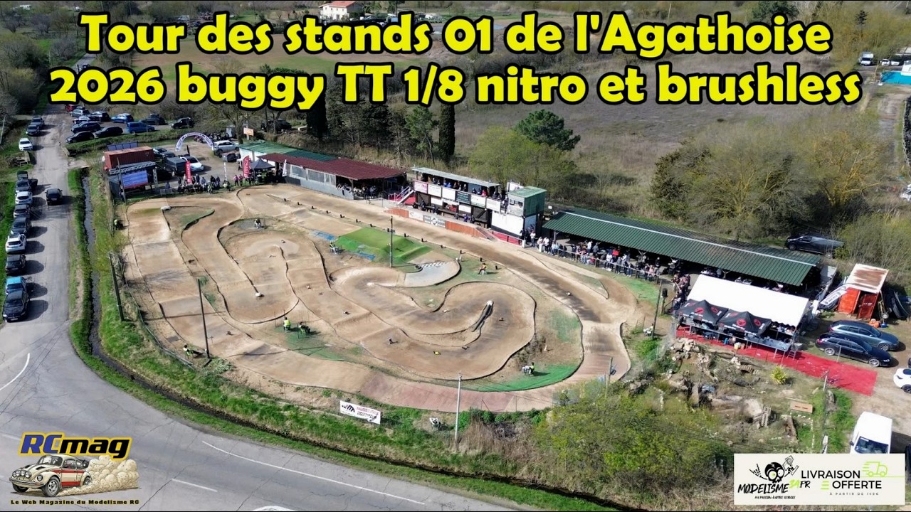 Tour des stands 01 de l'Agathoise 2026 buggy Auto RC TT 1/8 nitro et brushless
