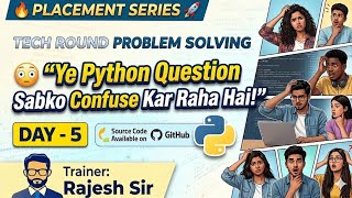 Problem Solving Day-5 | Building Programming Logic | Technical Interviews Placement Preparation |