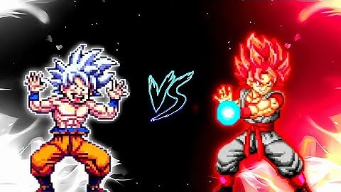 Son Goku DBS V7 (all form) VS Evil Goku TP V4 (all form) in Mugen