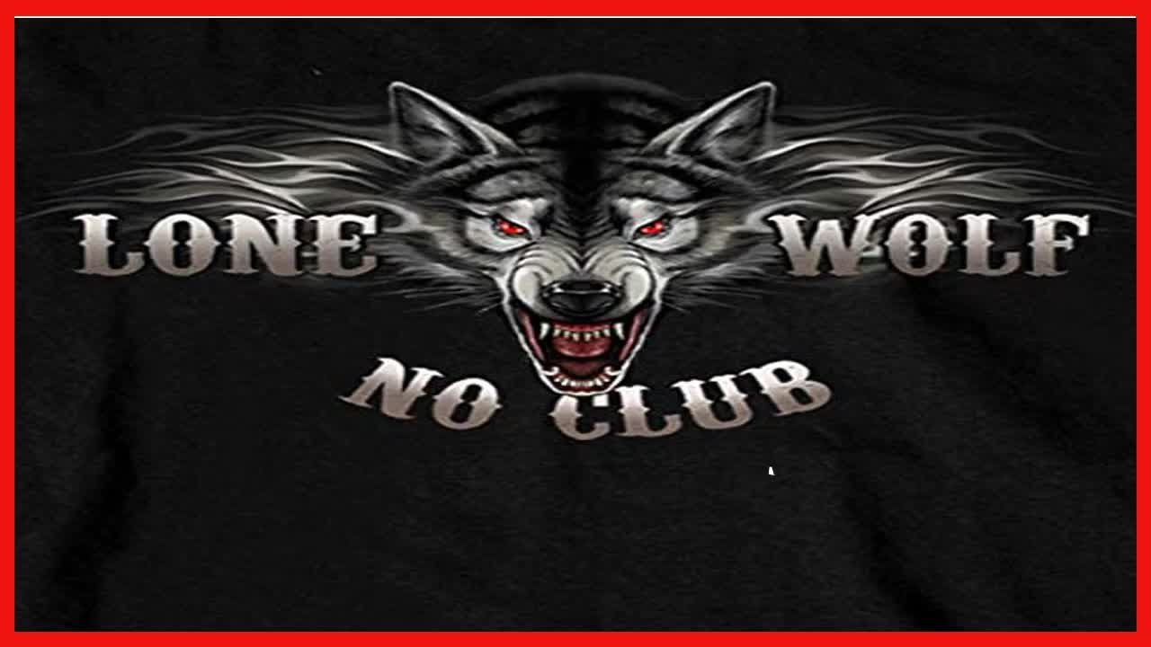 Lone Wolf No Club Black Tee – Durable Comfort Meets Classic Style