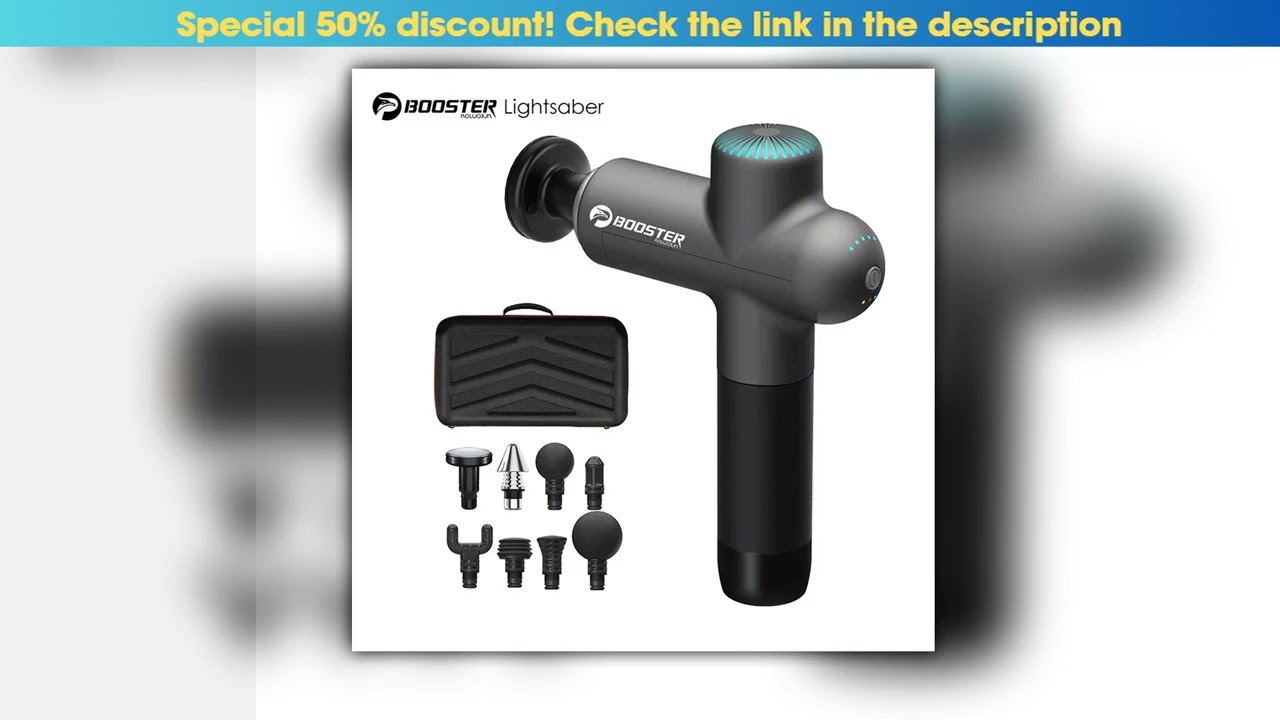 Booster Massage Gun Electric Neck Massager 74V Smart Hit Fascia Gun for Body Massage Relaxation