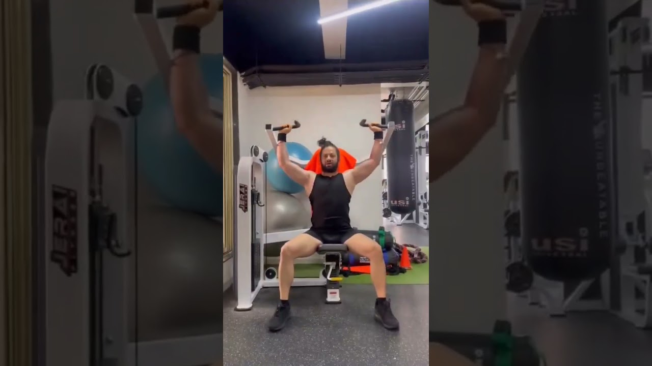 kalicharan Maharaj in gym