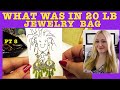 What Was in The Giant 20 lb Jewelry Bag - Part 8. Thrifting Vlog 1/104 ( 9 - 2019)