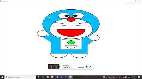 Doraemon CG mini project with source code ||using OpenGL||