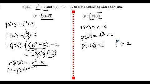 Alg2 Sem 2 Unit 3 Lesson 4 More Function Composition  - Two More Examples