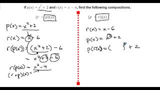 Alg2 Sem 2 Unit 3 Lesson 4 More Function Composition  - Two More Examples Wealth