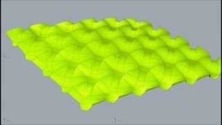 triangle based tesselation folding simulation