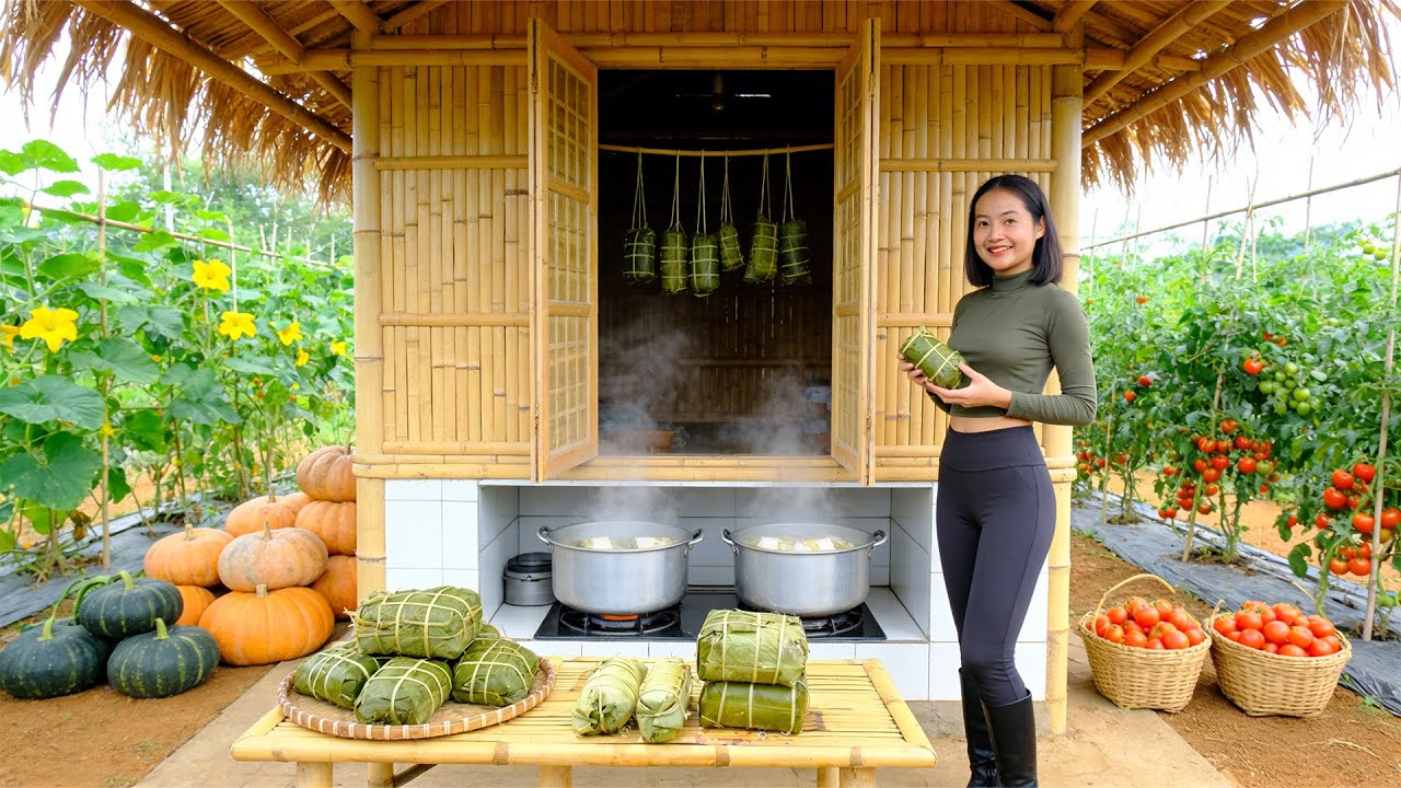 Harvest: Pumpkin, Tomato To Sell At The Market – Make Chung Cake And Tet Cake For Lunar New Year
