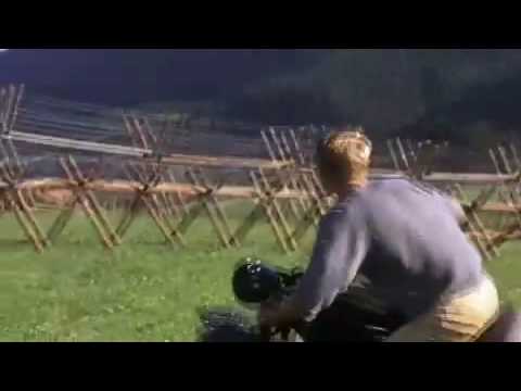 Steve McQueen Motorcycle Jump in The Great Escape