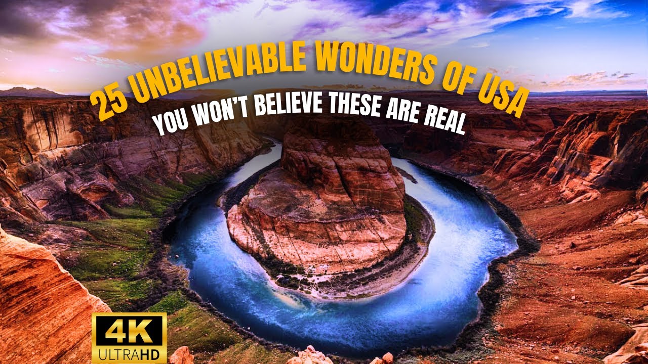 25 НЕВЕРОЯТНЫХ природных чудес США 🇺🇸🌎Документальный фильм в формате 4K