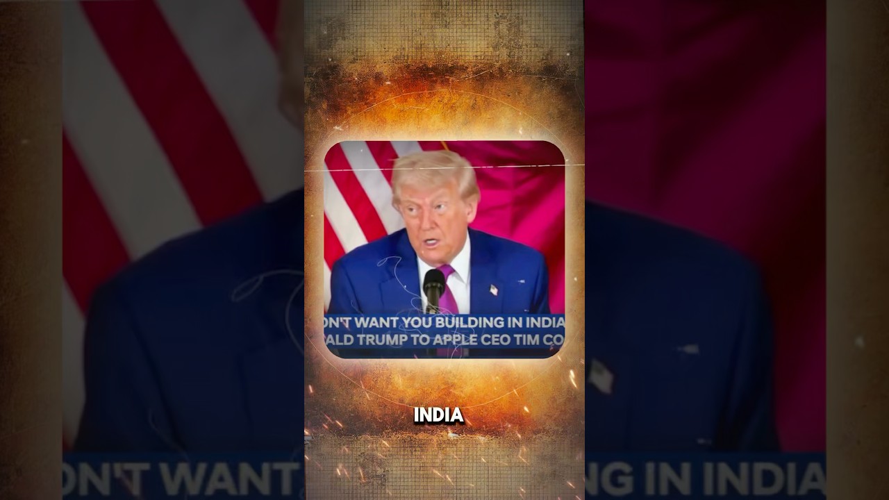 🚨Trump opposes Tim Cook making iPhones in India | Telugu | 