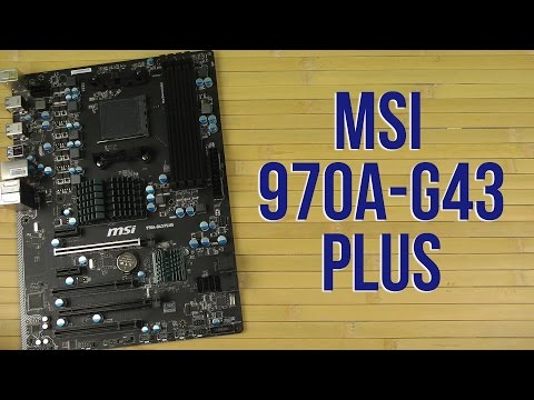 Распаковка MSI 970A-G43 PLUS