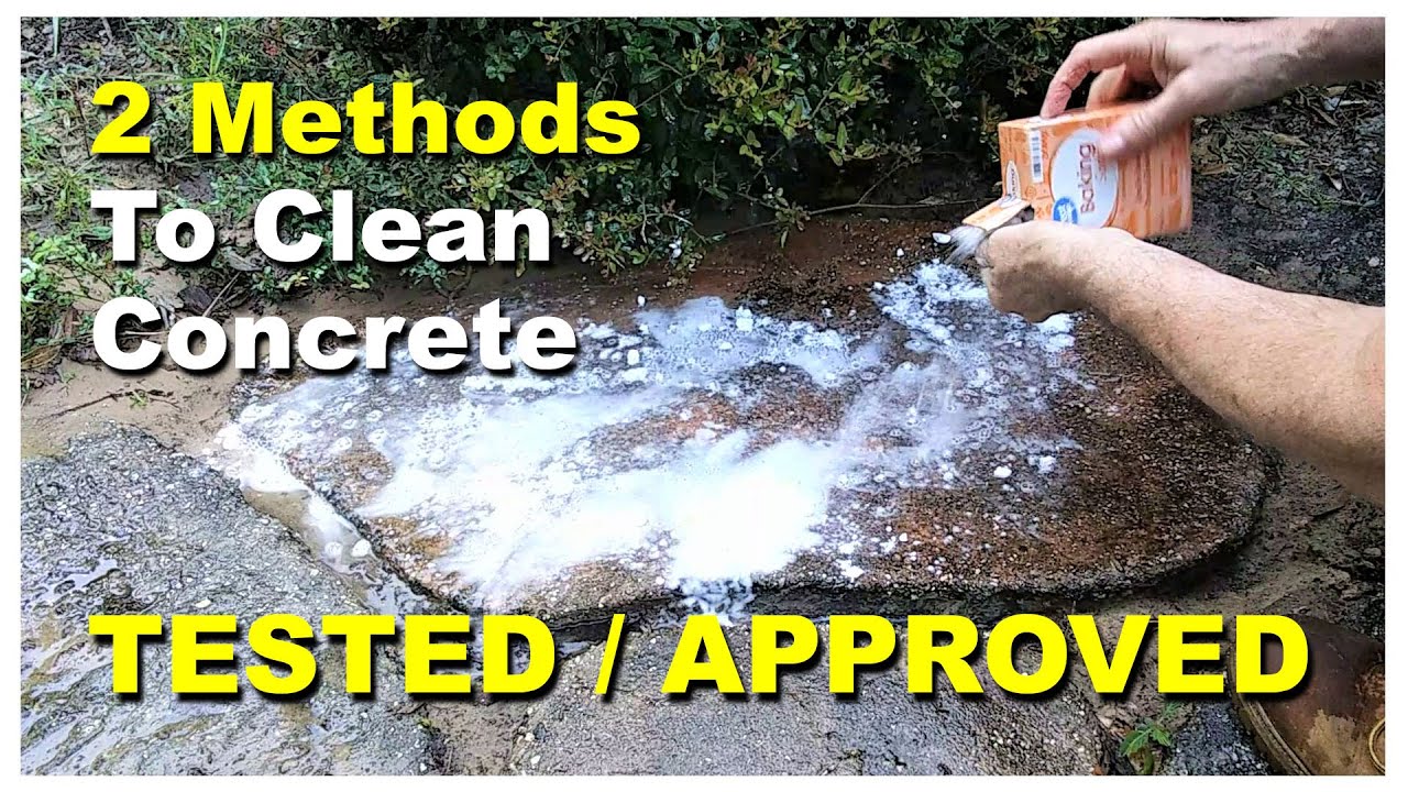 How To Clean Concrete Driveway Without Pressure Washer