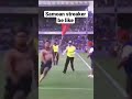 Samoan fan goes crazy