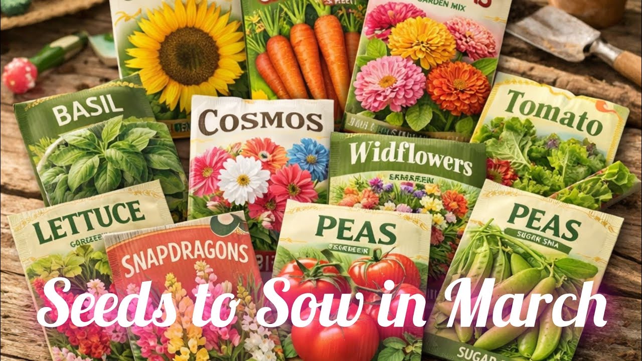 Посев семян в начале марта