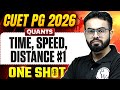 CUET PG Quants Time, Speed, Distance-1 One Shot | CUET PG 2026 Quants Preparation Strategy 2026