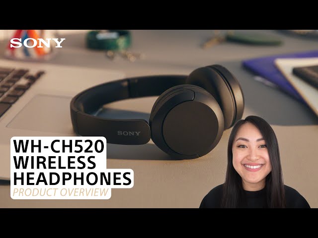 Sony - WH-CH520 Wireless On-Ear Headphones Black