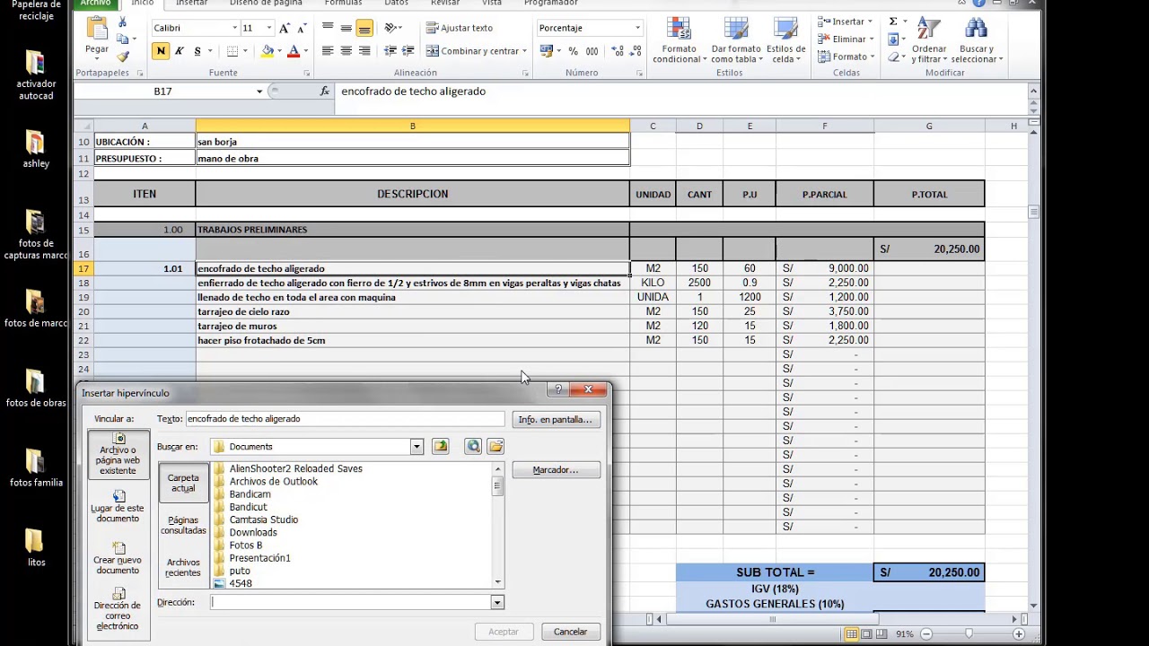 Plantilla Excel Presupuesto De Obra Descarga Gratis Images Vrogue