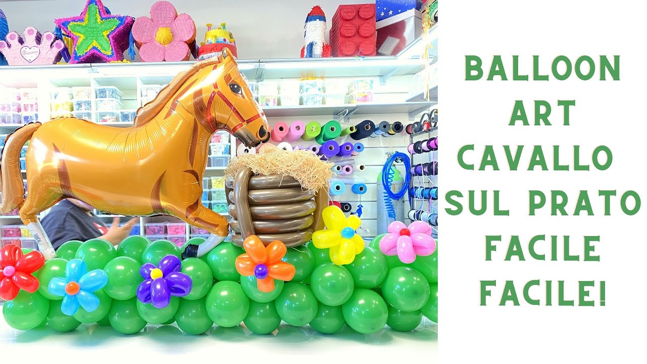 Palloncino rotondo a forma di cavallo di 45 cm - Creative Converting per 3,90