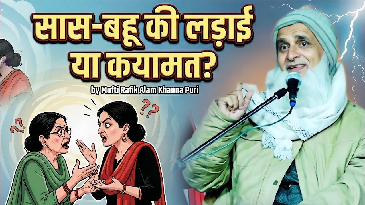 सास-बहू की लड़ाई या कयामत? by Mufti Rafik Alam Khanna Puri | हंसी रोक कर दिखाओ तो जाने