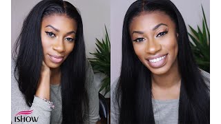 Beautiful Lacefront Wig ft IShow Hair Straight 24in 13x4 frontal wig