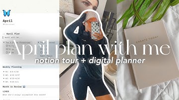 Monthly Reset Routine: April plan with me 2022 🌷 | goal setting, content planning, & march favorites