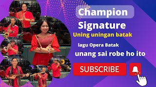 Champion Signature Susan Pakpahan, Maria Simaremare
