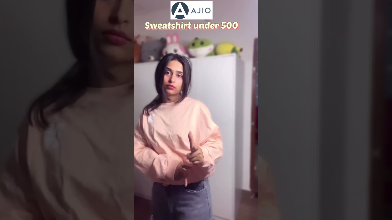 Ajio Sweatshirt haul under 500🎀🧣Day75/100