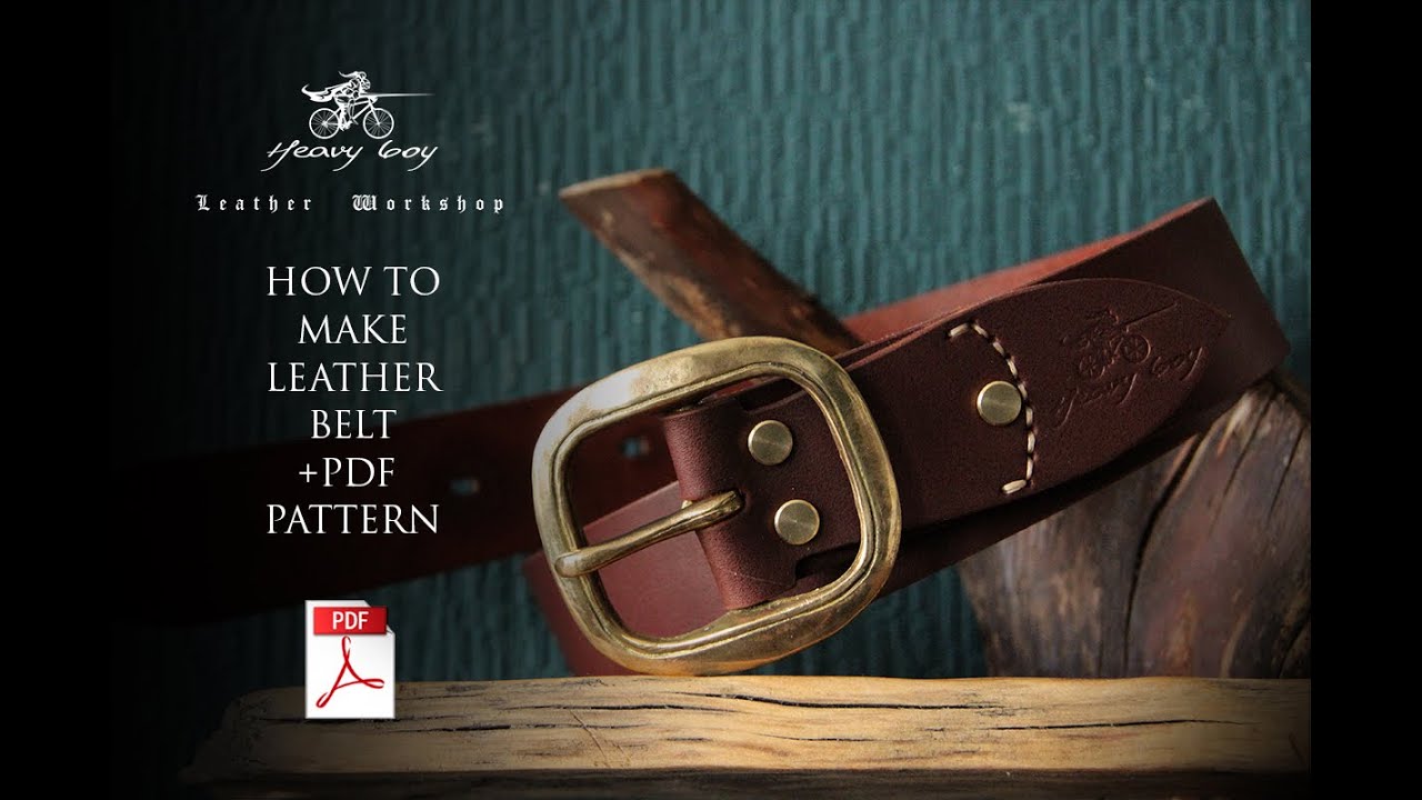 How to make leather belt PDF YouTube