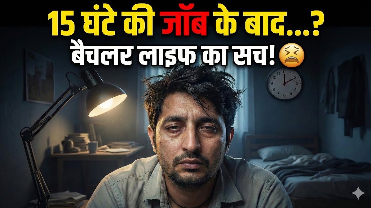 15 Hours Job Ke Baad Haalat Kharab 🥵 | The Reality of Bachelor Life! 