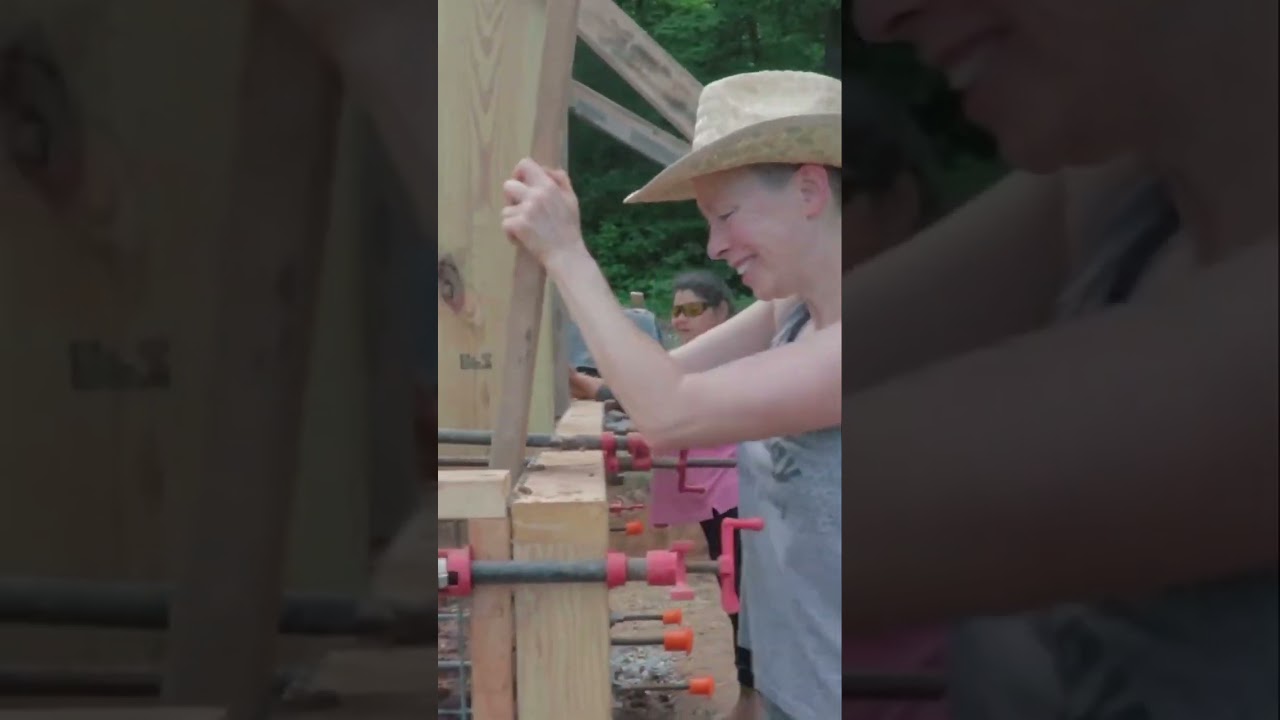 Building Cob Walls with Forms