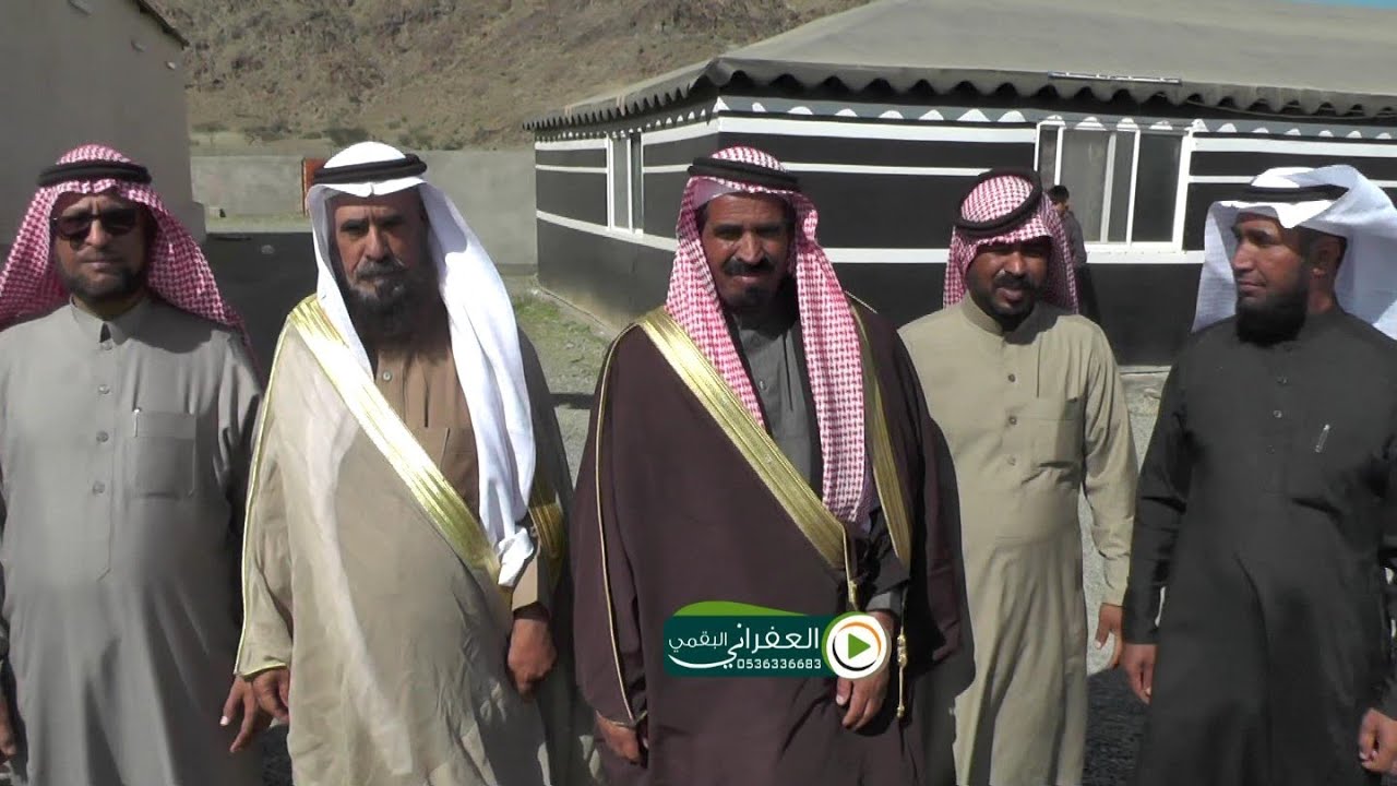 العفراني والدكتور فهد المعطاني في ضيافة الشيخ سعد ابو حجر الجهني والقهوه عند ريئس مركز الشبحه