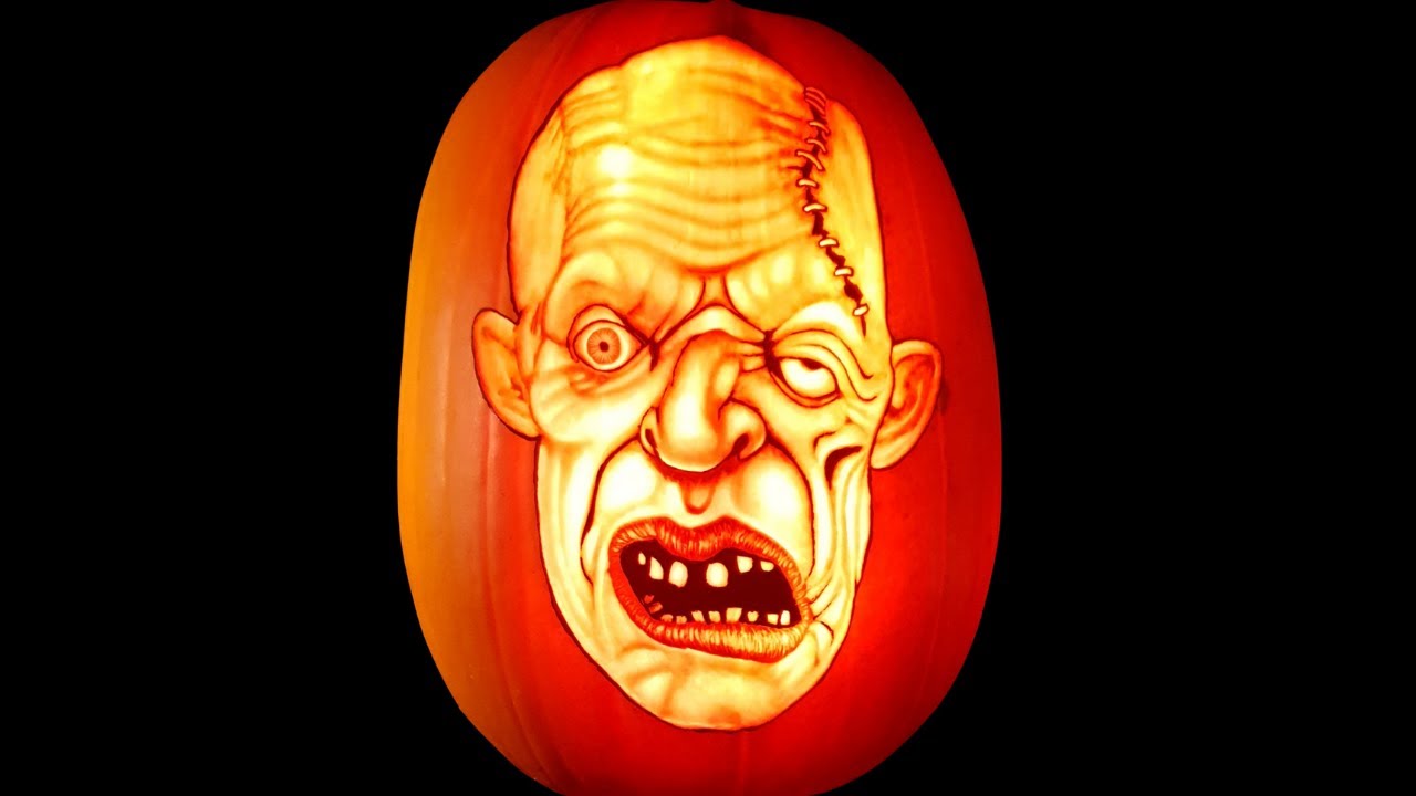 How To Carve A Halloween Pumpkin Face - Pro Pumpkin Shading