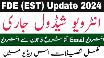 fde interview of est teacher 2024 | fde est essential documents 2024