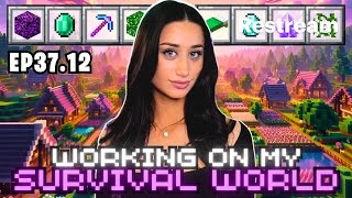Working on my SURVIVAL WORLD (Minecraft Survival Series)
