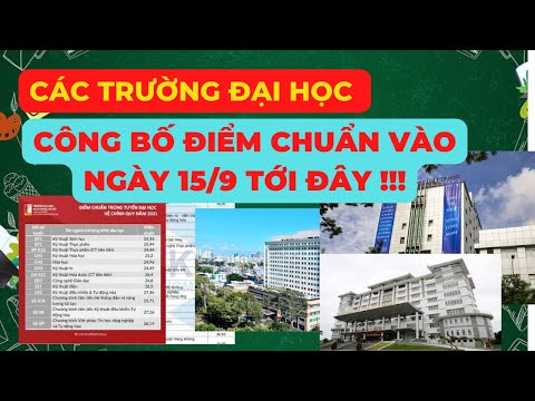 Video Các Trường Đại Học Công Bố Điểm Chuẩn Đại Học Ngày... - youtube