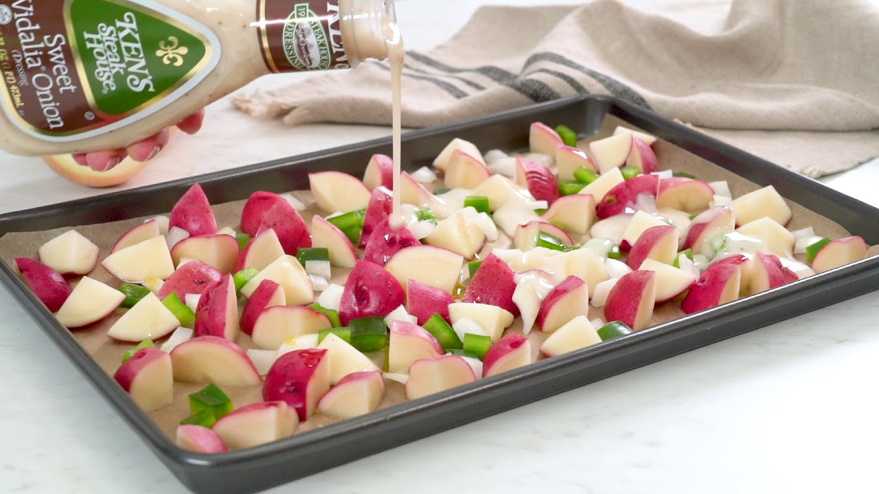 Ken's Oven Home Fries With Peppers And Onions YouTube