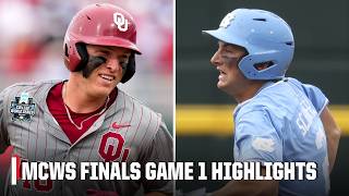 Game 1: Oklahoma Sooners vs. North Carolina Tar Heels | Full Game Highlights | Men’s CWS