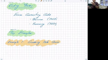 [CSS.318.1] Coding Theory Lecture 01: Introduction and Hamming