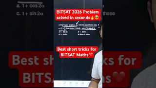 BITSAT 2026 3D Geometry Problem solved in seconds🔥 Best Short Tricks For Maths #shorts