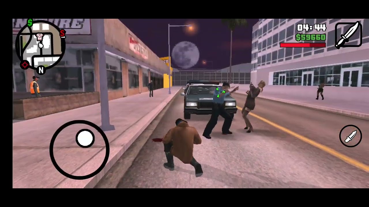 gta sa pedestrian fight