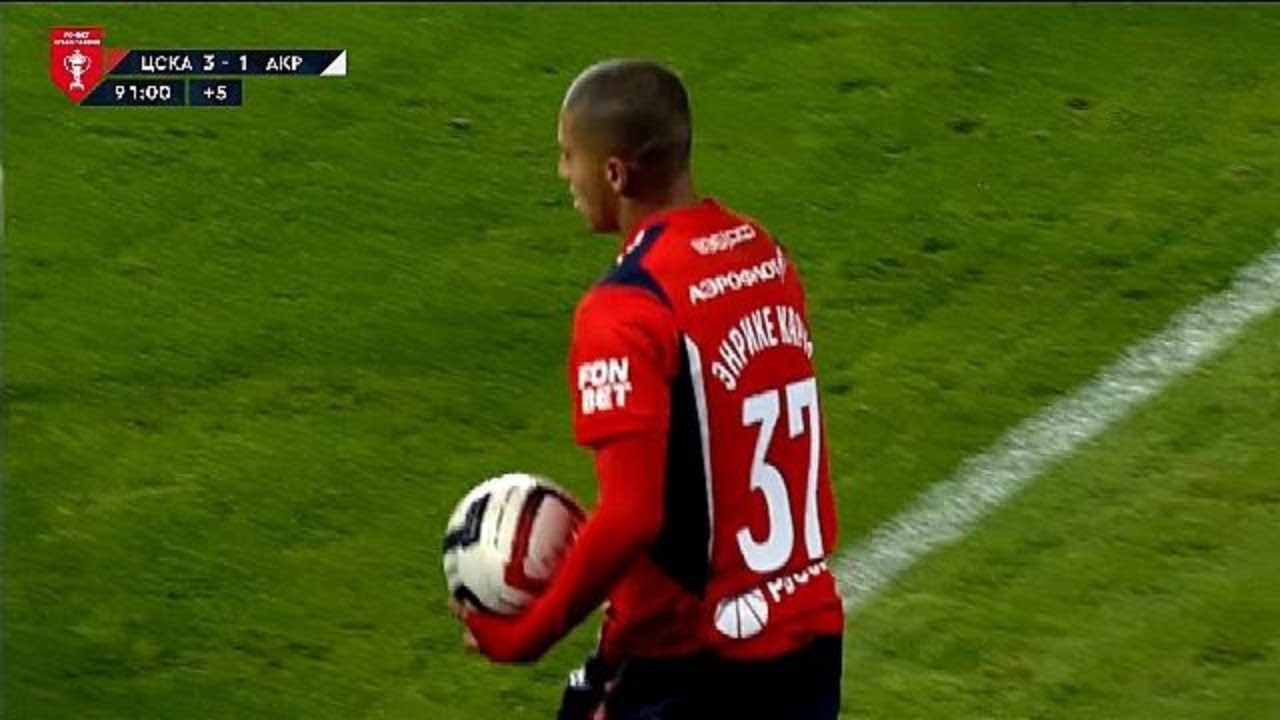 HENRIQUE CARMO QUASE MARCOU SEU PRIMEIRO GOL PELO CSKA