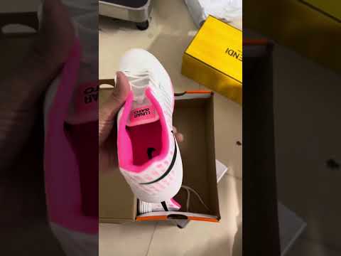 Nike Lunar Gato 2 IC Indoor Futsal Soccer Shoes White Pink Black 