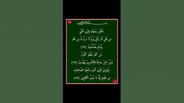 سورة الروم - سورة 30 - اية 45-43