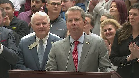 Georgia Gov. Brian Kemp announces push for tort reform legislation | Full comments